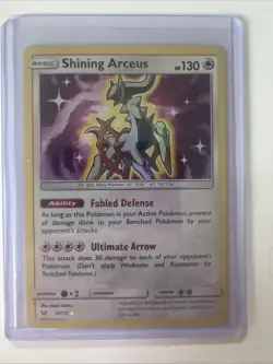 Shining Arceus - 57/73 - Pokemon Shining Legends Sun & Moon Ultra Rare Card NM - Image 7