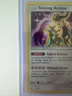 Shining Arceus - 57/73 - Pokemon Shining Legends Sun & Moon Ultra Rare Card NM - Image 9