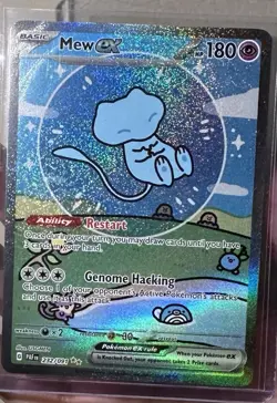 Mew ex - 232/091 - Pokemon Paldean Fates Special Illustration Rare Card NM - Image 3