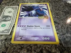 2005 E3 Shadow Lugia Nintendo JUMBO 5.75x8 Gale Darkness Pokemon Promo Card RARE - Image 8
