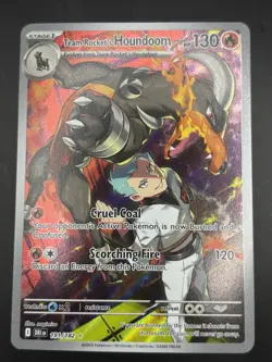 Pokémon TCG Destined Rivals Team Rockets Houndoom Card 191/182 - Image 1