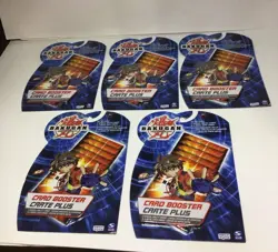 Bakugan Battle Brawlers Card Booster Packs Spin Master 2008 Unopened Set Of 5 - Image 1