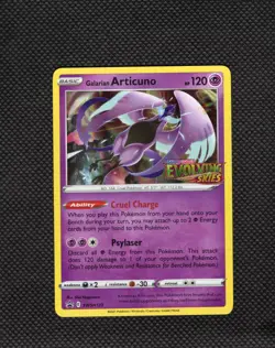 Galarian Articuno SWSH123 Holo Rare Evolving Skies Black Star Promo Pokemon Card - Image 1