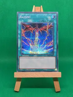 MP24-EN056 Raigeki Alternate Art - Prismatic Secret Rare 1st Edition YuGiOh Card - Image 1