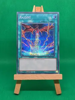 MP24-EN056 Raigeki Alternate Art - Prismatic Secret Rare 1st Edition YuGiOh Card - Image 2