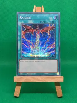 MP24-EN056 Raigeki Alternate Art - Prismatic Secret Rare 1st Edition YuGiOh Card - Image 3