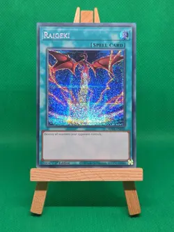 MP24-EN056 Raigeki Alternate Art - Prismatic Secret Rare 1st Edition YuGiOh Card - Image 4
