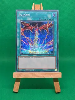 MP24-EN056 Raigeki Alternate Art - Prismatic Secret Rare 1st Edition YuGiOh Card - Image 5