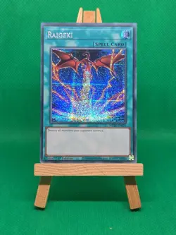 MP24-EN056 Raigeki Alternate Art - Prismatic Secret Rare 1st Edition YuGiOh Card - Image 8