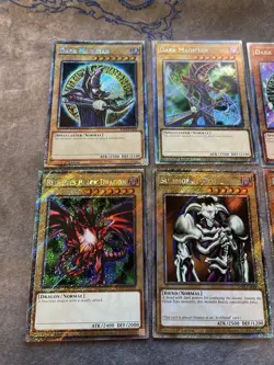 Yugioh Dark Magician Lot Of 6 Cards Platinum Secret Rare Bonanza And Stampede - Image 2