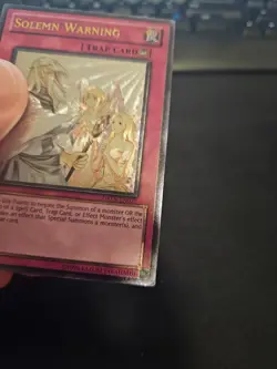 Yu-Gi-Oh! Solemn Warning DREV-EN077 Ultimate Rare Light Played - Image 6