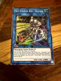 Sky Striker Ace - Hayate CYHO-EN047 Unlimited Edition Super Rare VLP + BONUS - Image 1