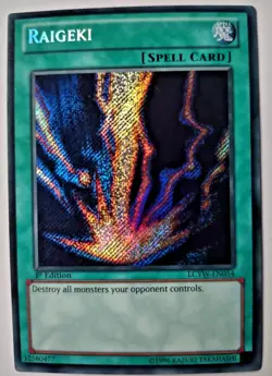 Raigeki - Secret Rare - LCYW-EN054 Yu-Gi-Oh Card (1st Edition) - Image 1