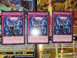 Yugioh! 3x Infinite Impermanence SDWD-EN031 Common NM TCG - Image 1