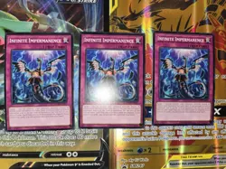 Yugioh! 3x Infinite Impermanence SDWD-EN031 Common NM TCG - Image 3