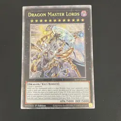 Yu-Gi-Oh 1x Dragon Master Lords ALIN-EN000 Quarter Century Secret Rare Near Mint - Image 4