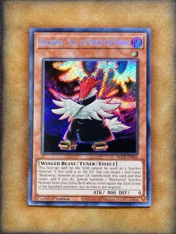 Yugioh Blackwing - Vayu the Emblem of Honor BLCR-EN060 Secret Rare 1st Ed NM - Image 1