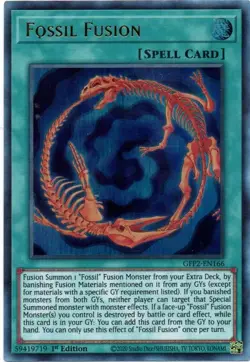 Yugioh Fossil Fusion Ultra Rare GFP2 - Image 1