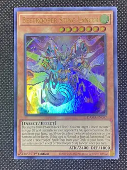 YuGiOh! - Beetrooper Sting Lancer DAMA-EN087 Ultra Rare 1st Edition Near Mint - Image 3