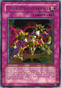Chain Disappearance [DR2-EN052] Rare Lightly Played Unlimited - Yugioh single - Image 2