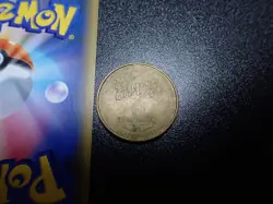 Pokemon Card Banpresto 1997 Promo Game Coin Gold Shining Pikachu #2 - Image 9
