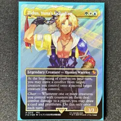 MTG English Tidus, Yuna's Guardian (Borderless) (Surge Foil) M/NM Foil - Image 1