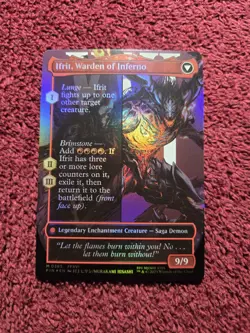 MTG Clive, Ifrit's Dominant 0385 (Borderless) Final Fantasy Foil  - Image 2