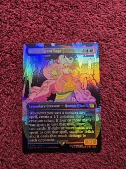 MTG Tellah, Great Sage 0349 (Borderless) Final Fantasy Foil - Image 1