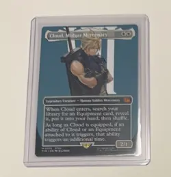 Cloud, Midgard Mercenary #375 Final Fantasy Borderless Mythic MTG NM/M - Image 1