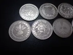 Pokemon Card Meiji Promo Battle Coin x7 Nidoking etc #5511 - Image 2