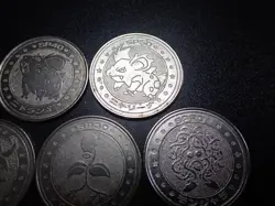 Pokemon Card Meiji Promo Battle Coin x7 Nidoking etc #5511 - Image 3
