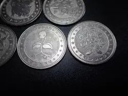 Pokemon Card Meiji Promo Battle Coin x7 Nidoking etc #5511 - Image 4