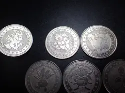 Pokemon Card Meiji Promo Battle Coin x7 Nidoking etc #5511 - Image 6