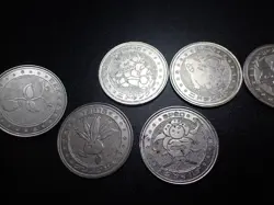 Pokemon Card Meiji Promo Battle Coin x7 Nidoking etc #5511 - Image 9