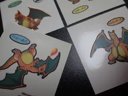 Pokemon Card Daiichi Bread Promo Sticker Charizard x4 SET #5521 - Image 11