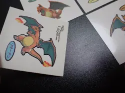 Pokemon Card Daiichi Bread Promo Sticker Charizard x4 SET #5521 - Image 12
