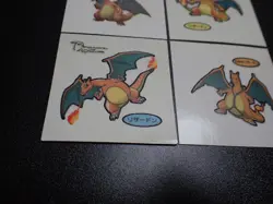 Pokemon Card Daiichi Bread Promo Sticker Charizard x4 SET #5521 - Image 4