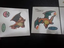 Pokemon Card Daiichi Bread Promo Sticker Charizard x4 SET #5521 - Image 6