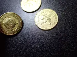 Pokemon Card Banpresto 1997 Promo Game Coin Gold Jigglypuff Scyther Chansey 5400 - Image 6