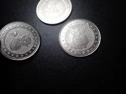 Pokemon Card Meiji Promo Battle Coin x3 Jolteon Flareon Vaporeon #5449 - Image 5