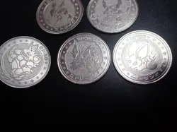 Pokemon Card Meiji Promo Battle Coin x5 Scyther Pinsir Nidoking Evolutions #5466 - Image 10