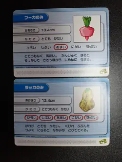 Pokemon Battle Card e+ Ruby & Sapphire Berry x2 SET #5585 - Image 1