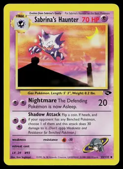 Pokemon Card - Sabrina's Haunter Gym Challenge 55/132 Uncommon - Image 1