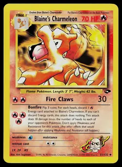Pokemon Card - Blaine's Charmeleon Gym Challenge 31/132 Uncommon - Image 1