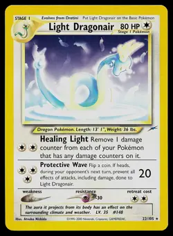 Pokemon Card - Light Dragonair Neo Destiny 22/105 Rare - Image 1