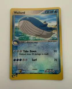 Wailord 14/109 Ruby and Sapphire Reverse Holo NM Pokemon Card - Image 4