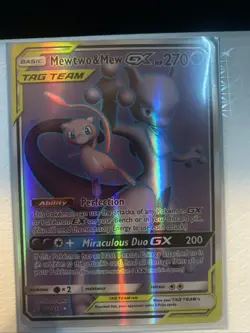 Pokemon Mewtwo & Mew GX Tag Team Card - Perfection Ability - Image 1