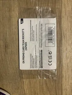 Pokemon Team Rocketâ€™s Zapdos GameStop Stamped Destined Rival Promo Card SEALED - Image 2
