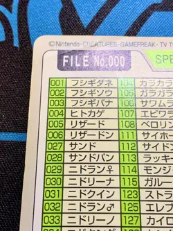 Pokemon Carddass Card Special File No.000 Bandai Pocket Monsters 1997 #2069 - Image 11