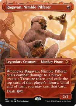 MTG MH2 NM Borderless Ragavan, Nimble Pilferer - Image 1